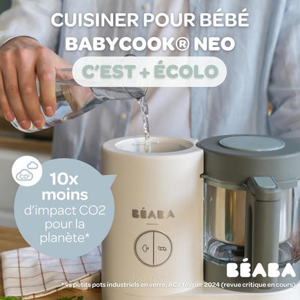 Babycook Néo Robot Cuiseur Bébé 6 en 1 Gris et Blanc BEABA - 8