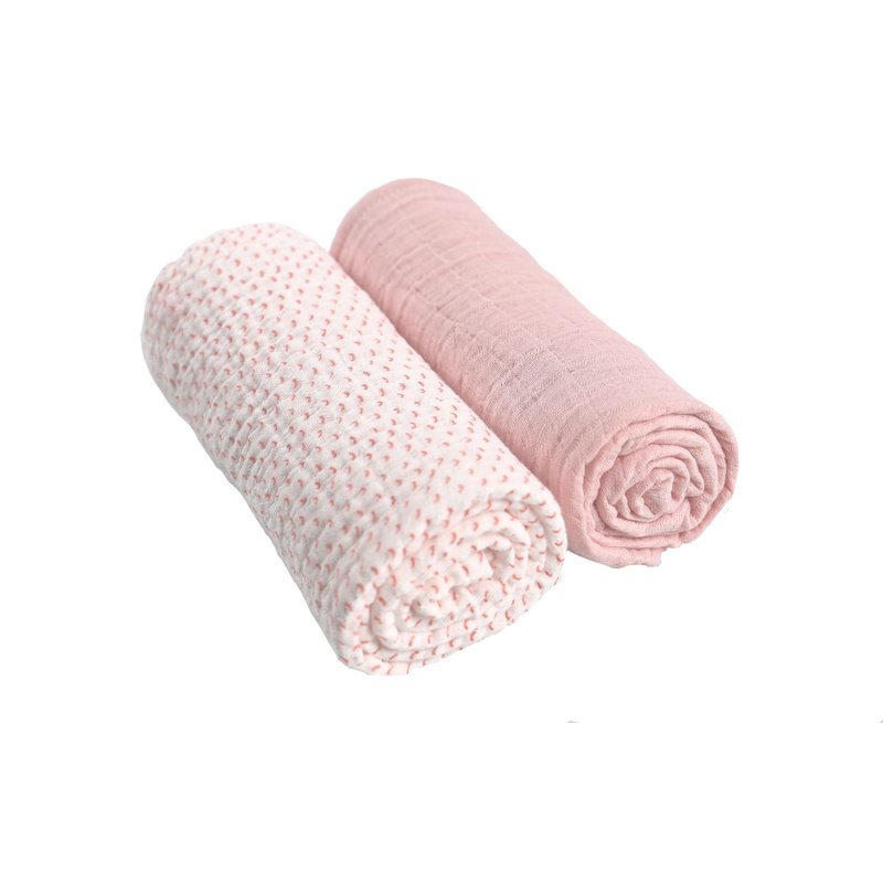 Lot De 2 Draps Housse Roses Mousseline Bio 70x140 Moris Sacha Vente En Ligne De Linge De Lit Bebe Bebe9