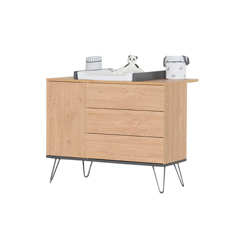 Commode 1 Porte 3 Tiroirs Ambra Vente En Ligne De Chambre Bebe Bebe9