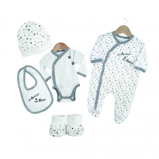 Kit De Naissance 5 Pieces Un Amour De Bebe Vente En Ligne De Linge De Lit Bebe Bebe9