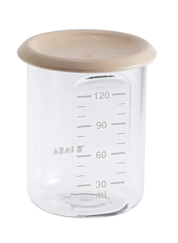 BEABA Maxi Portion Tritan, Pot de conservation bébé, plastique premium -  240 ml - Grey gris - Béaba
