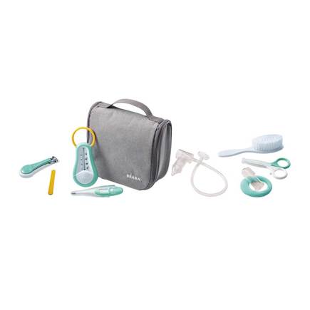 Trousse De Toilette Nomade Grise 9 Accessoires Vente En Ligne De Toilette Bebe Bebe9