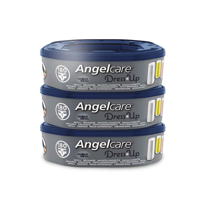 Angelcare Recharge Cassette Diaper Bucket - Cartouche de recharge d'origine  - 9 pièces