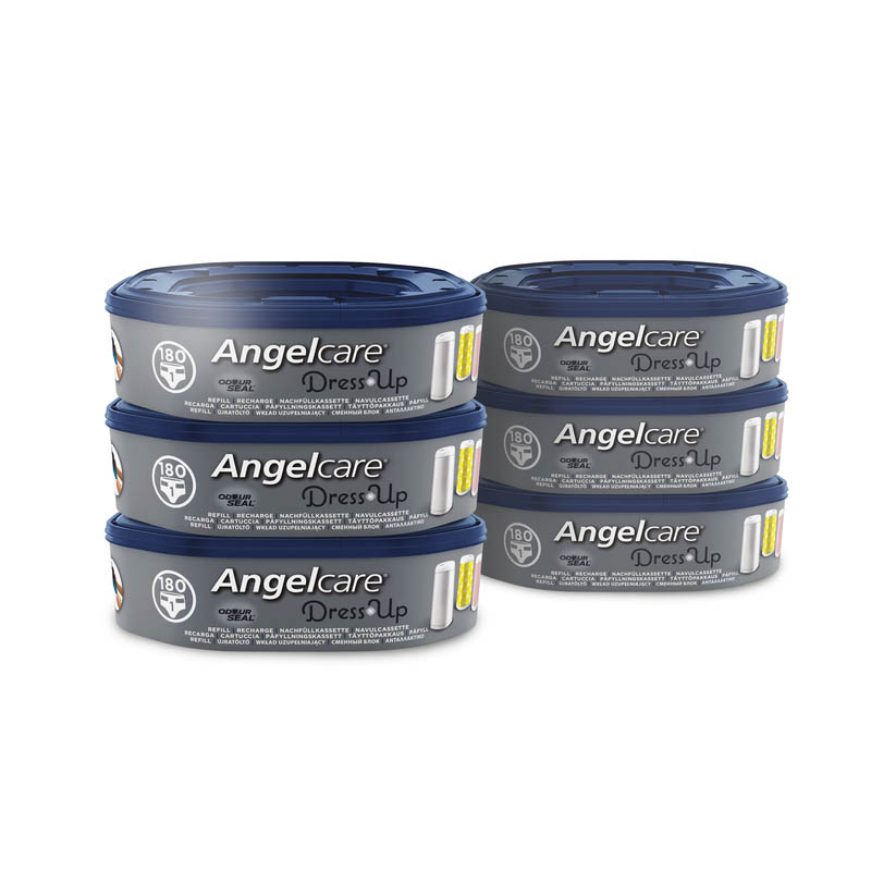 Recharge seau à couches Angelcare - 6 cassettes