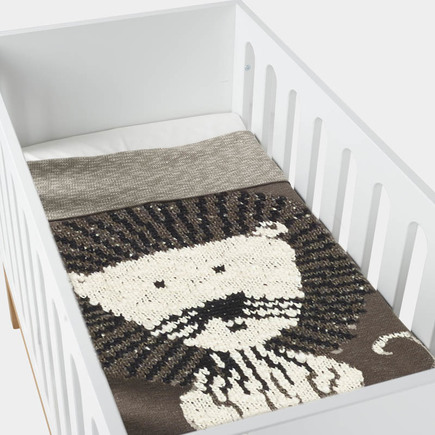 Couverture De Lit En Tricot Lion Vente En Ligne De Linge De Lit Bebe Bebe9