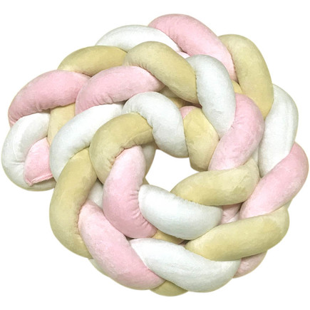 Coussin Tresse Tricolore 300cm Rose Vente En Ligne De Chambre Bebe Bebe9