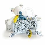 Doudou et compagnie - Yoca le koala - Set Doudou + Couverture Plaid bleu 70  X 100 CM