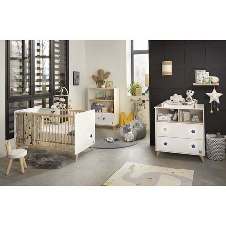 Chambre Oslo Etoile Lit 60x1 Commode Et Armoire Vente En Ligne De Chambre Bebe Bebe9