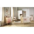 Chambre TRIO Lit 120x60 Commode Rose Armoire SEVENTIES PL OFF SAUTHON