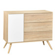 Chambre DUO Lit 140x70 + Commode Bois SEVENTIES + PL OFF SAUTHON - 7