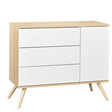 Chambre DUO Lit 120x60 + Commode Blanche SEVENTIES + PL OFF SAUTHON - 3