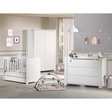 Chambre Lit 120x60 commode armoire LOFT Blanc + PL OFF SAUTHON