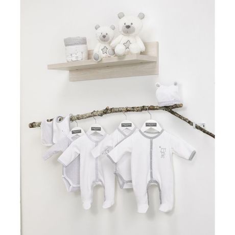 Pyjama Velours Blanc Ours 1 Mois Celeste Vente En Ligne De Linge De Lit Bebe Bebe9