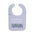 Bavoir Parrain Gris clair BB&CO - 2