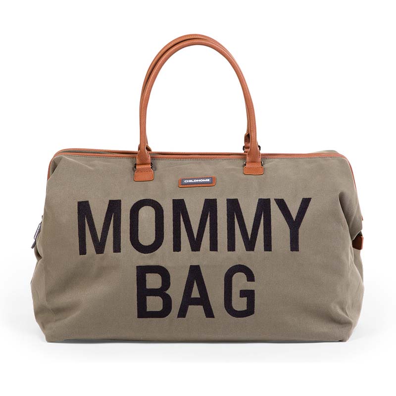 Mommy Bag Sac à langer Canvas Kaki CHILDHOME, Vente en ligne de