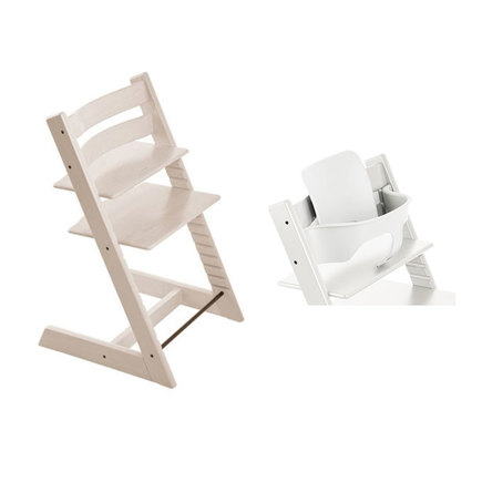 Chaise haute TRIPP TRAPP + BabySet Blanchi OFFERT STOKKE