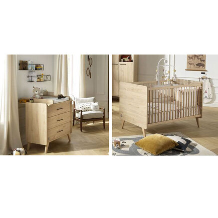 Chambre Duo Lit 70x140 Commode Arty Plan à langer OFFERT SAUTHON