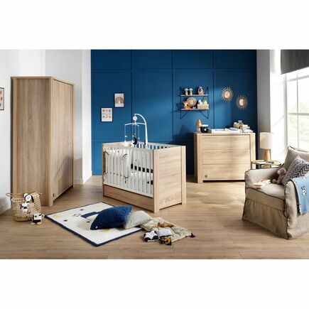 Chambre Lit 60x120 Commode Armoire ANTONIN Bois Plan OFFERT SAUTHON