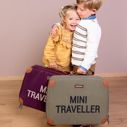 Valise Enfant Mini Traveller Canvas Kaki CHILDHOME, Vente en ligne