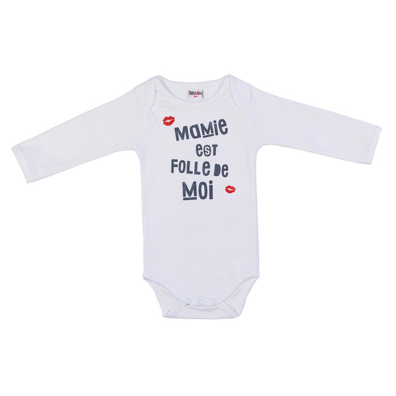Body bébé ROSIE col broderie anglaise- Blanc - manches longues