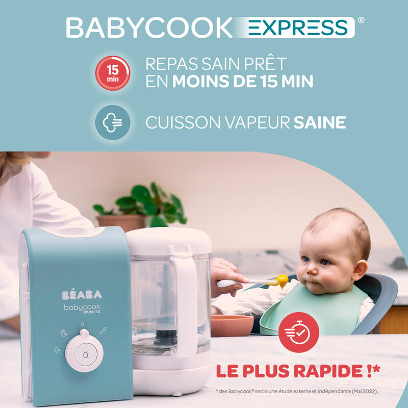 Robot Babycook Express Gris velours - Made in Bébé
