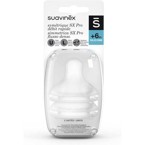 Suavinex Tétine ronde en silicone pour aliments plus épais - 2