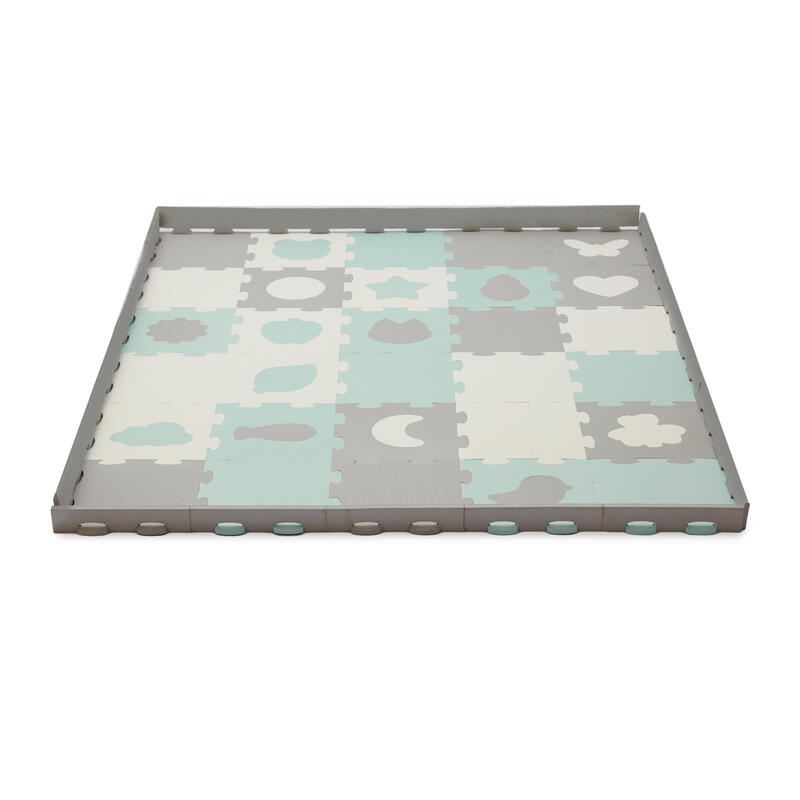 MILA - Tapis d'éveil Puzzle 9 éléments 180x180cm bébé - Tapis de