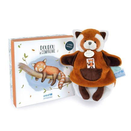 Doudou et Compagnie - Veilleuse - Panda roux - Marron - 20 cm - Béb