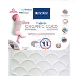 Matelas Organic Coco 70x140x11 cm Écru