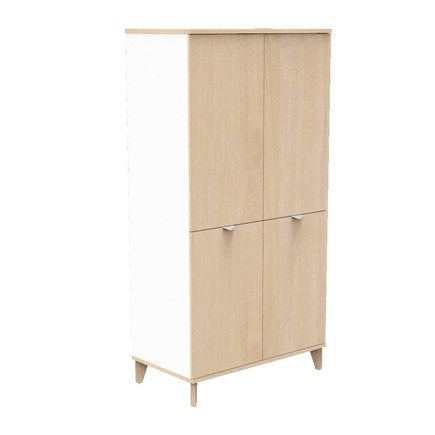 Chambre TRIO lit 70x140 cm + commode + armoire AUBIN Bois + Plan à  langer OFFERT BEBE9 CREATION - 6