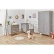 Chambre Lit 70x140 + Commode + Armoire FANON Gris + Plan à  langer OFFERT BEBE9 CREATION