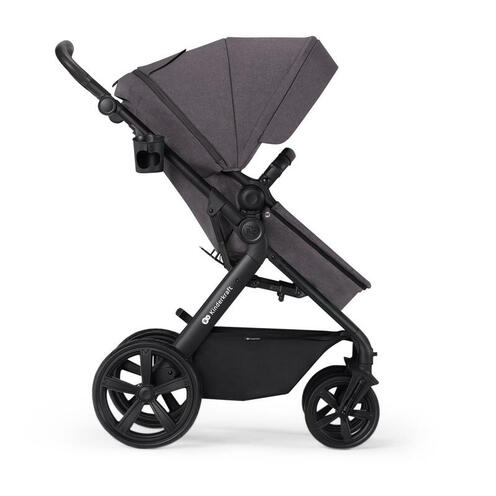 Poussette pour bébé 3 en 1 Acier Taupe + Noir