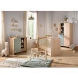 Chambre TRIO Lit 120x60 Commode 1P Armoire 2P TOKYO Sauge + PAL OFFERT