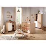 Chambre TRIO Lit 120x60 Commode1P Armoire 2P TOKYO Blanche + PAL OFFERT