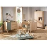 Chambre TRIO Lit 140x70 commode Armoire SEVENTIES Sauge + PAL OFFERT