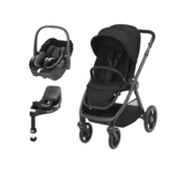 Poussette Duo Oxford Essential Black + Pebble 360 Black + Base FamilyFix 360 Black