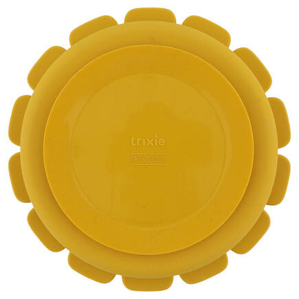 Assiette avec ventouse en silicone et compartiments Mr. Lion - Jaune TRIXIE - 2