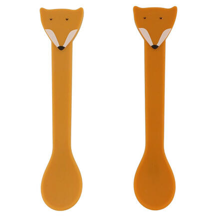 Lot de 2 cuillères silicone Mr. Fox - Orange TRIXIE