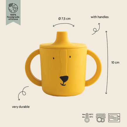 Tasse d'apprentissage en silicone Mr. Lion - Jaune TRIXIE - 2