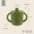 Tasse d'apprentissage en silicone Mr. Dino - Vert TRIXIE - 2