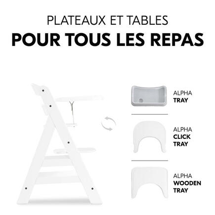 Chaise haute Alpha+ - Blanc HAUCK - 18