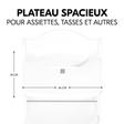 Tablette pour chaise haute Alpha+ - Blanc HAUCK - 2