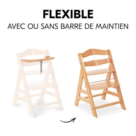 Chaise haute Alpha+ - Bois HAUCK - 8