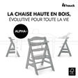 Chaise haute Alpha+ - Gris HAUCK - 14