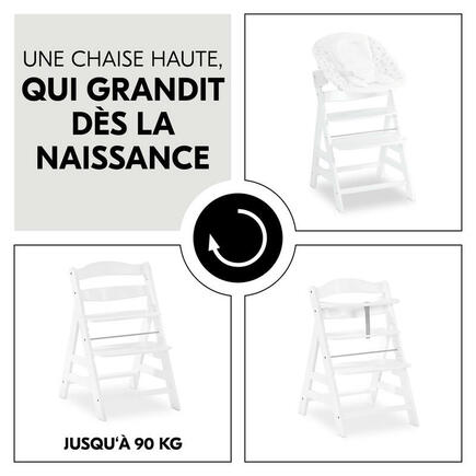 Chaise haute Alpha+ - Blanc HAUCK - 20