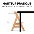 Chaise haute Alpha+ - Bois HAUCK - 15