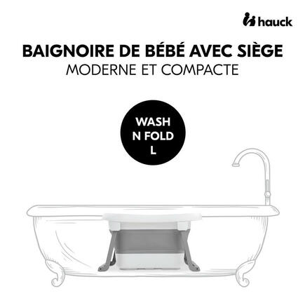 Baignoire compacte Wash N Fold - Blanc/gris HAUCK - 9