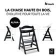 Chaise haute Alpha+ - Noir HAUCK - 13