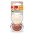 2 sucettes For Nature latex 0-6m - Rouge NUK - 2