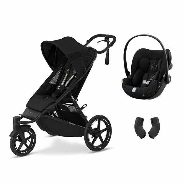 Poussette duo Avi Spin + Cloud G - Moon Black CYBEX